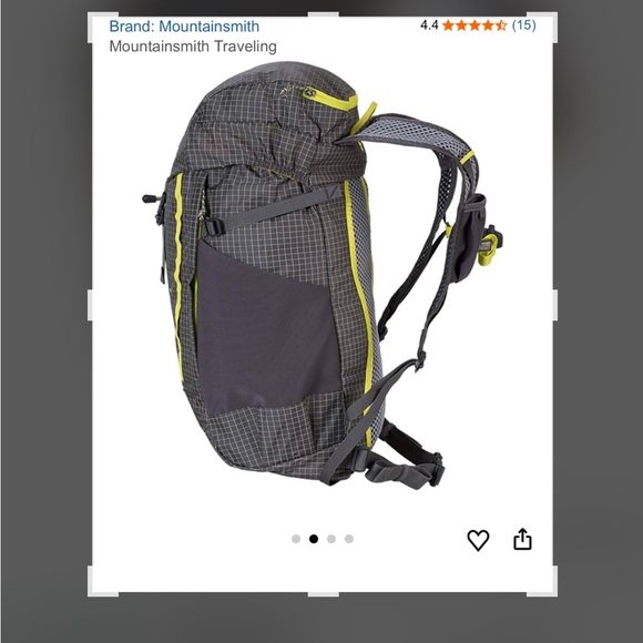 MountainSmith Scream 25L Gray and Yellow Backpack - Picture 6 of 7